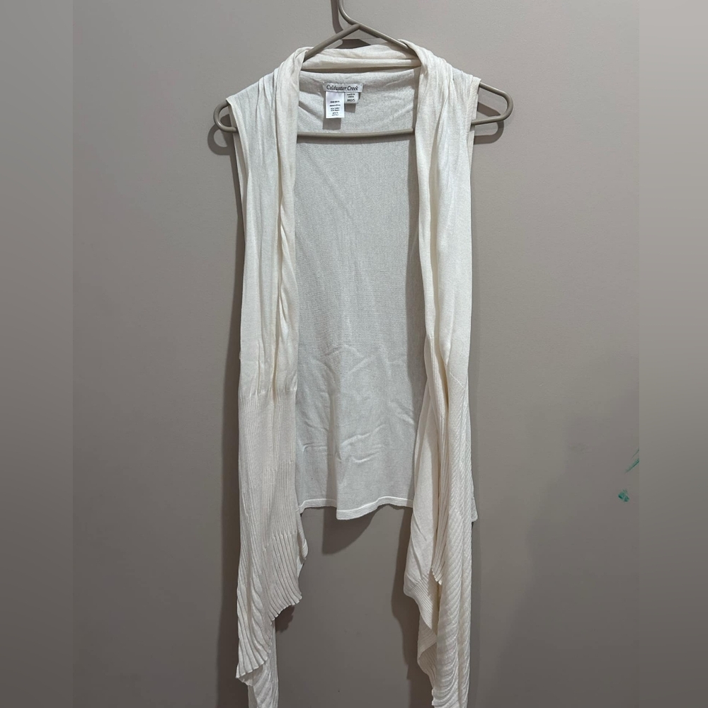 Sleeveless Drape Cardigan - Picture 1 of 1